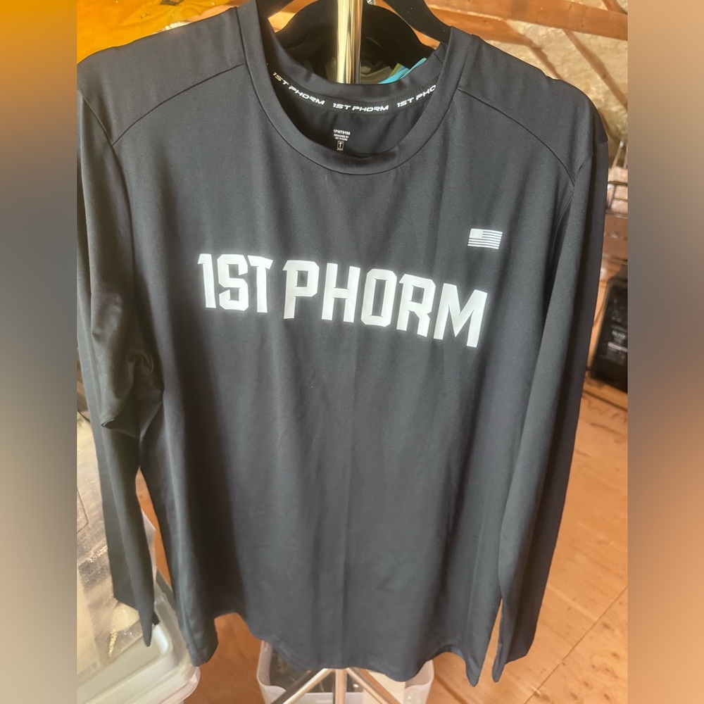 1st Phorm Black Long Sleeve Dri-Fit Shirt - Unisex